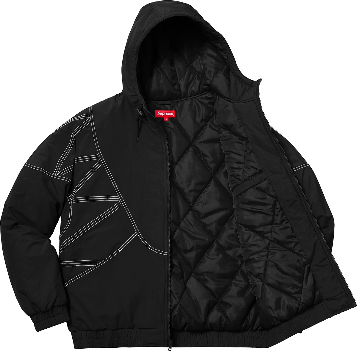 Zig Zag Stitch Puffy Jacket view 11